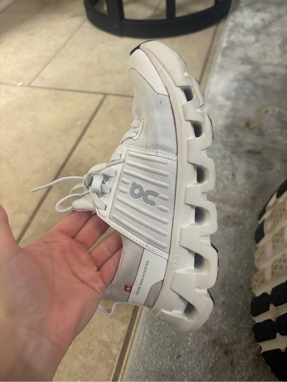 On Running White Athletic Running Sneakers - Picture 5 of 10